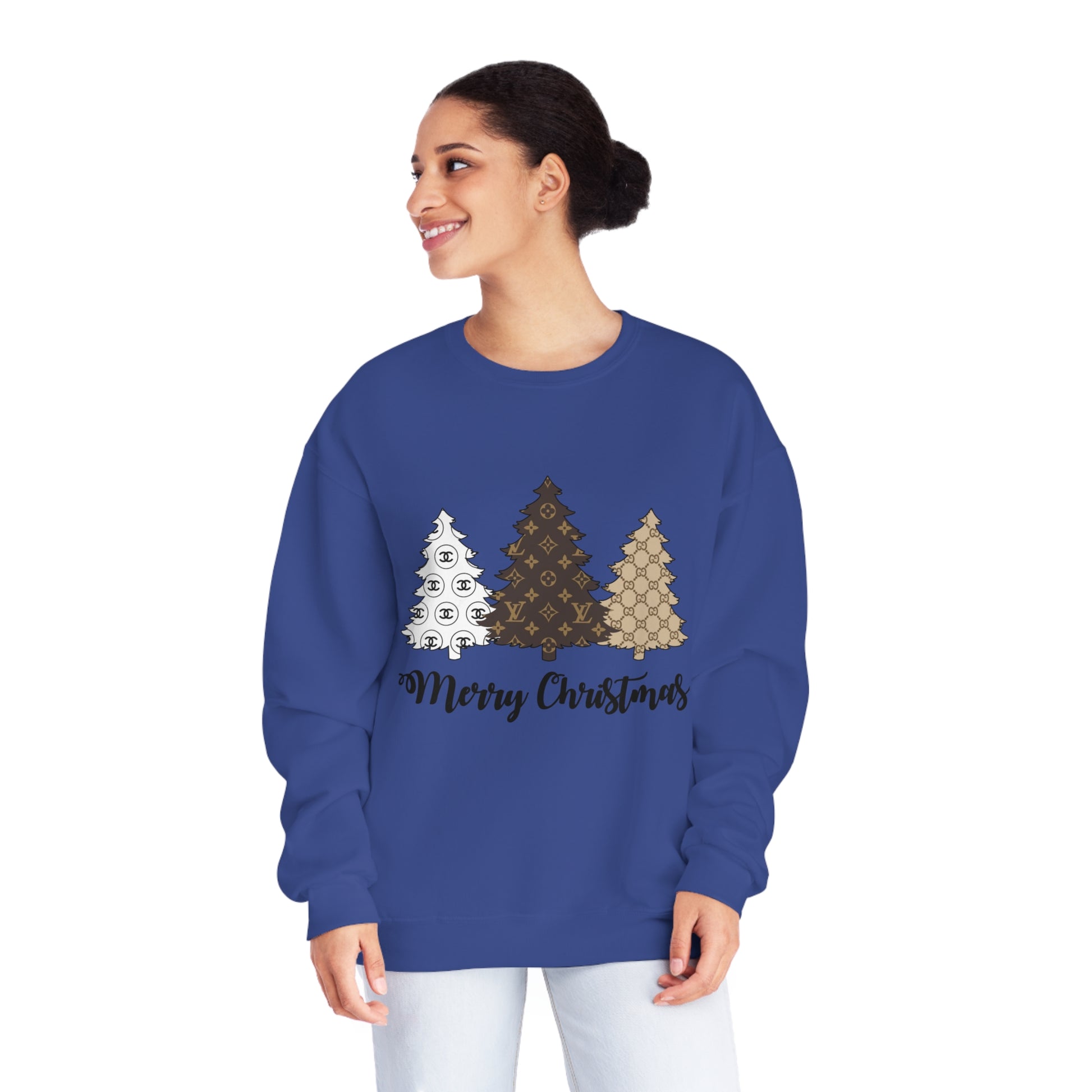 Boujee Christmas Tree Sweatshirt – Festive and Fashionable! - Just Boujee Coffee