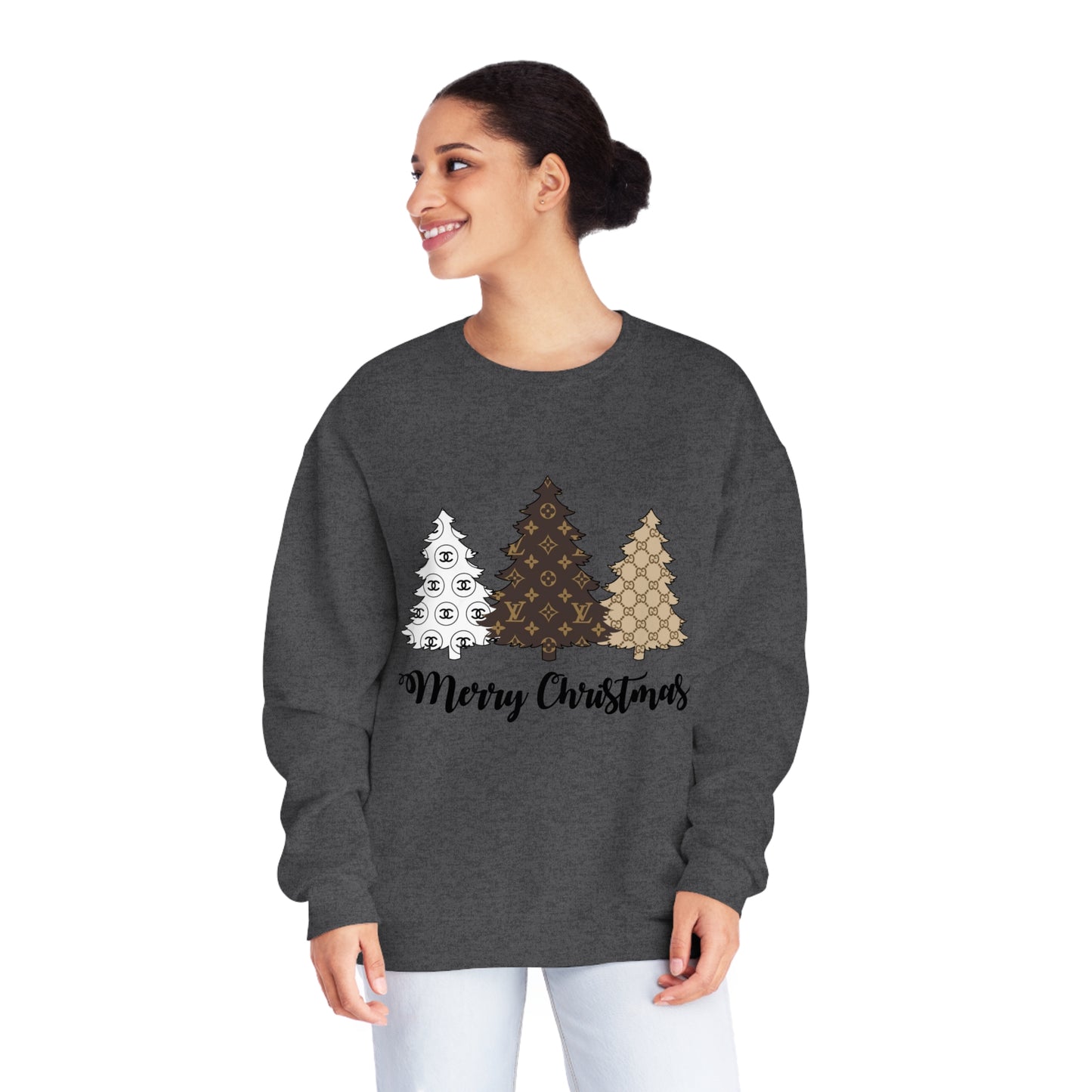 Boujee Christmas Tree Sweatshirt – Festive and Fashionable! - Just Boujee Coffee