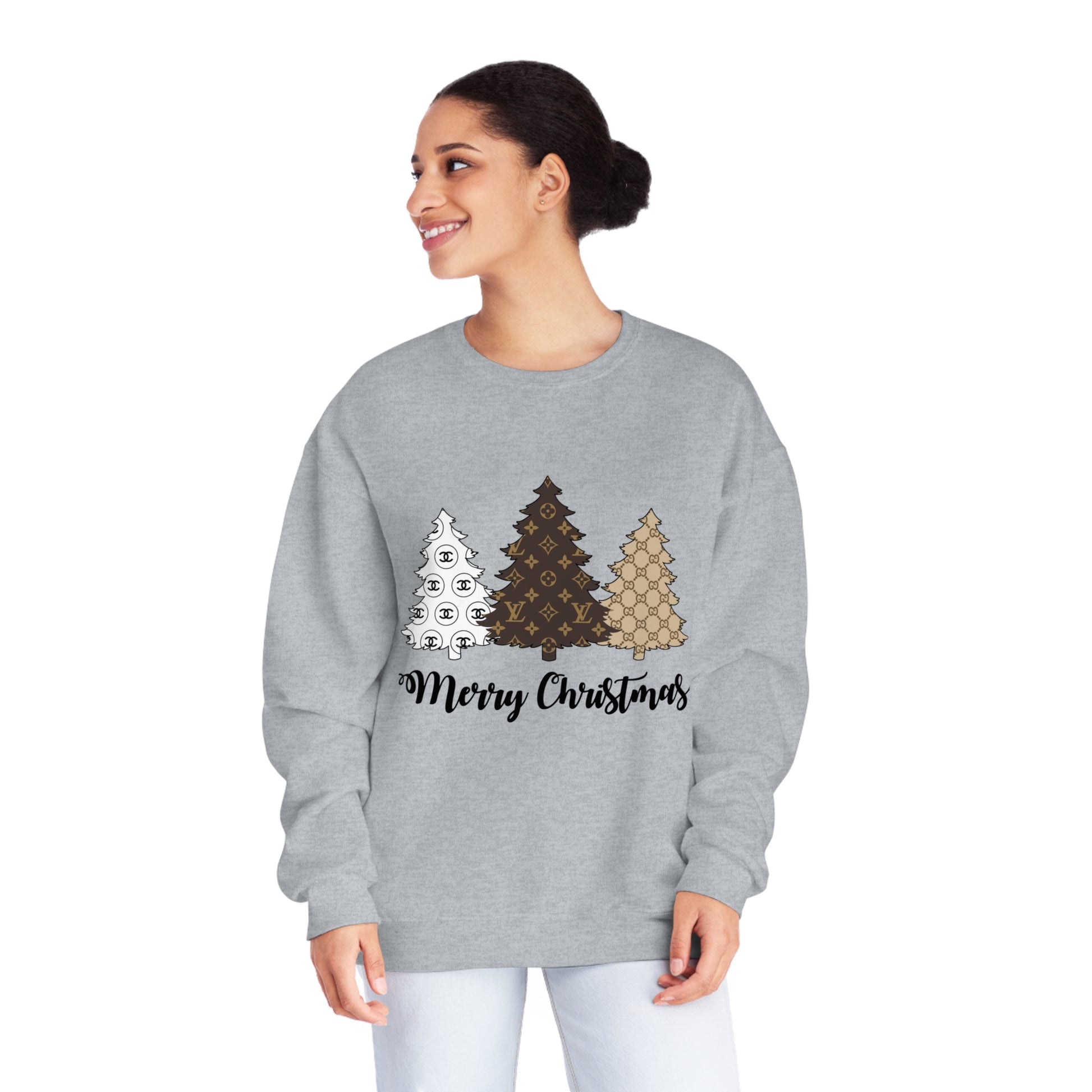 Boujee Christmas Tree Sweatshirt – Festive and Fashionable! - Just Boujee Coffee
