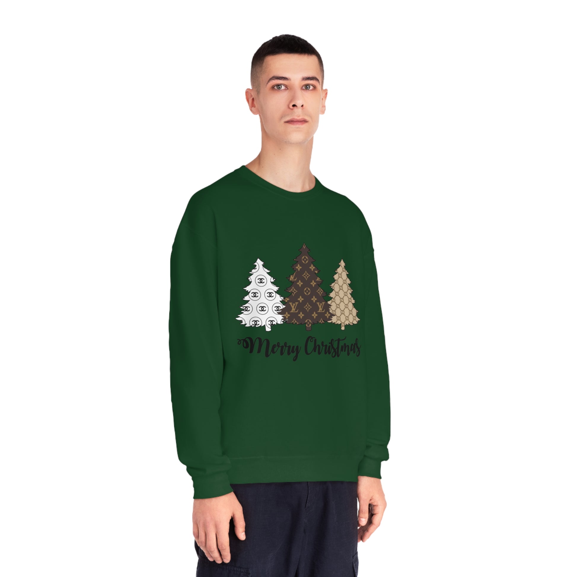 Boujee Christmas Tree Sweatshirt – Festive and Fashionable! - Just Boujee Coffee