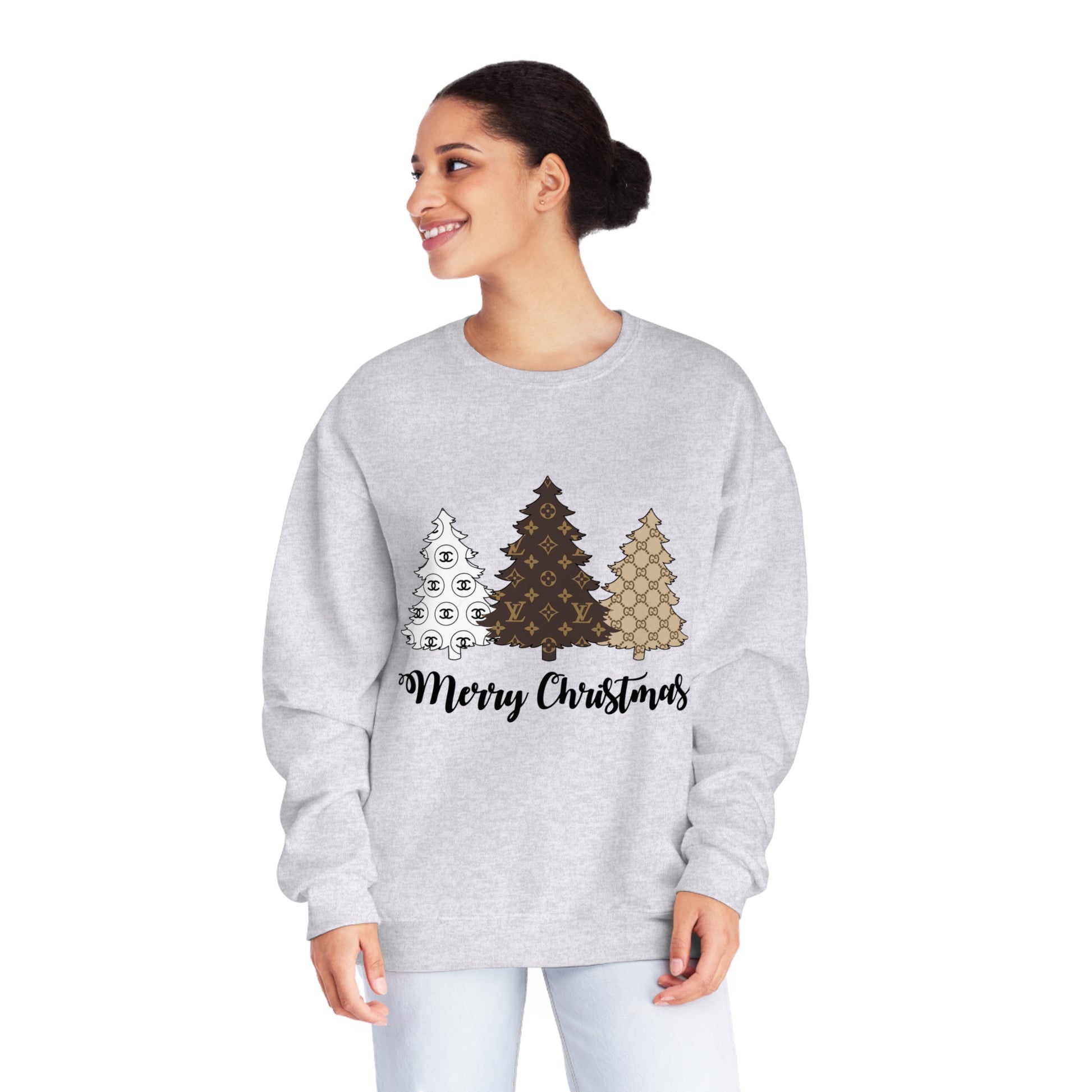 Boujee Christmas Tree Sweatshirt – Festive and Fashionable! - Just Boujee Coffee