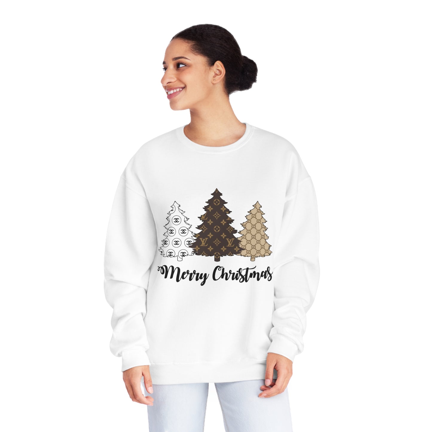 Boujee Christmas Tree Sweatshirt – Festive and Fashionable! - Just Boujee Coffee