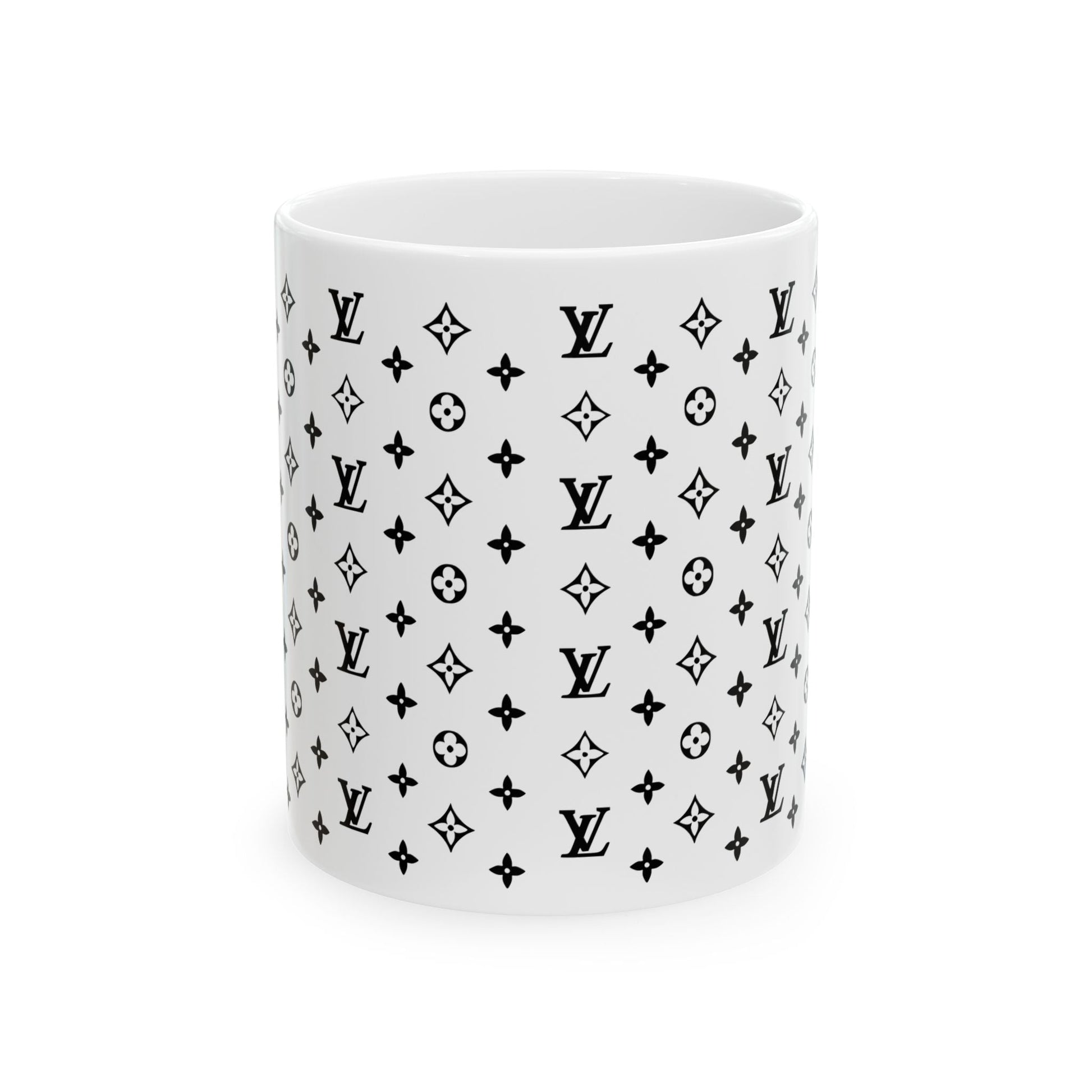Boujee LV Ceramic Mug, (11oz, 15oz)-Just Boujee Coffee