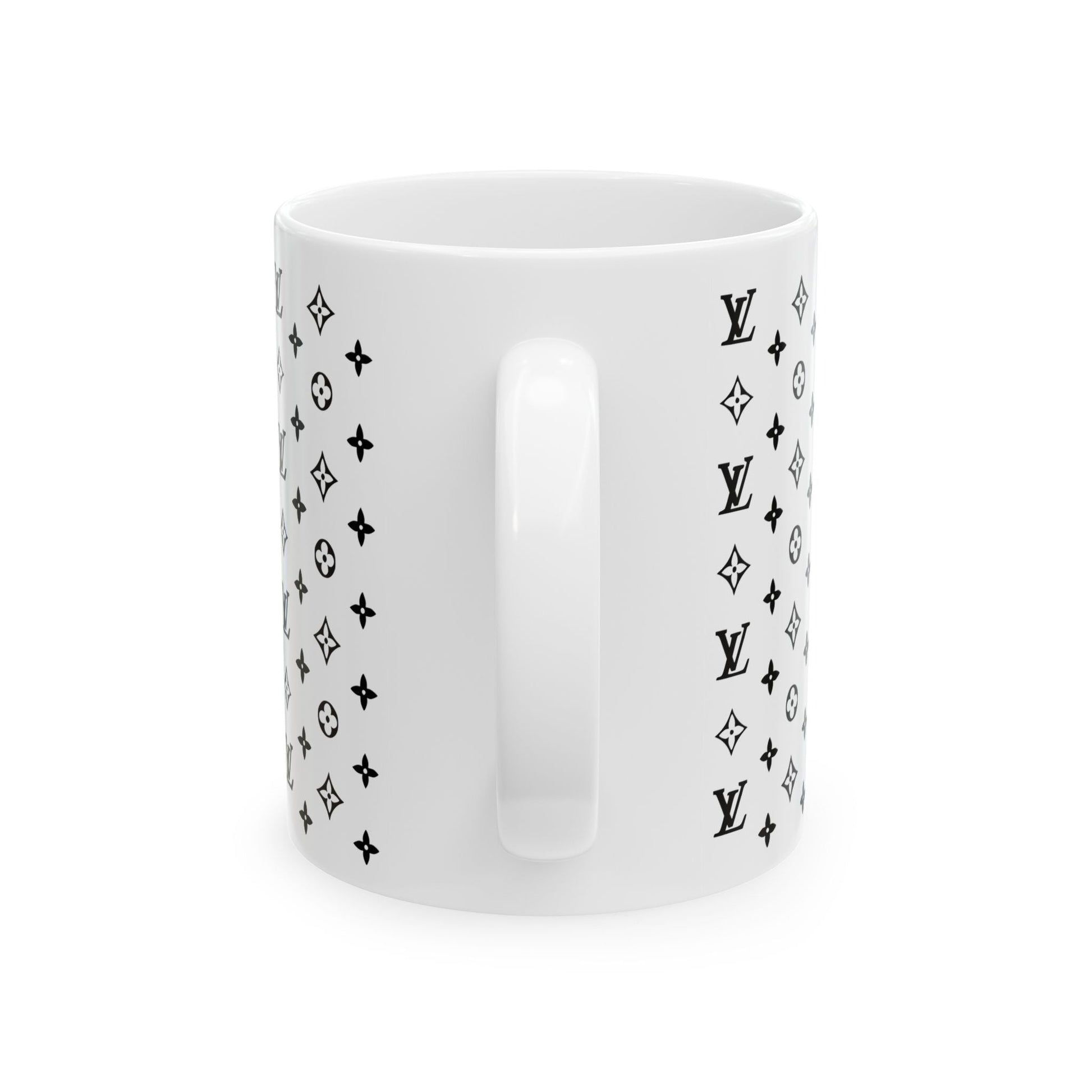 Boujee LV Ceramic Mug, (11oz, 15oz)-Just Boujee Coffee