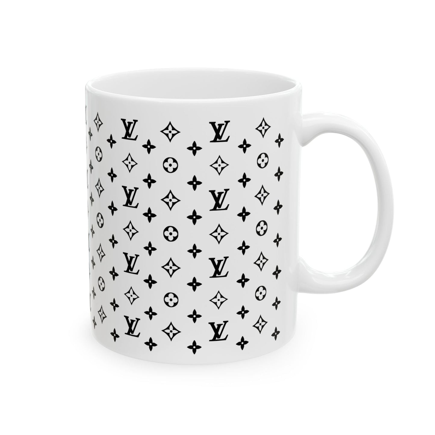 Boujee LV Ceramic Mug, (11oz, 15oz)-Just Boujee Coffee