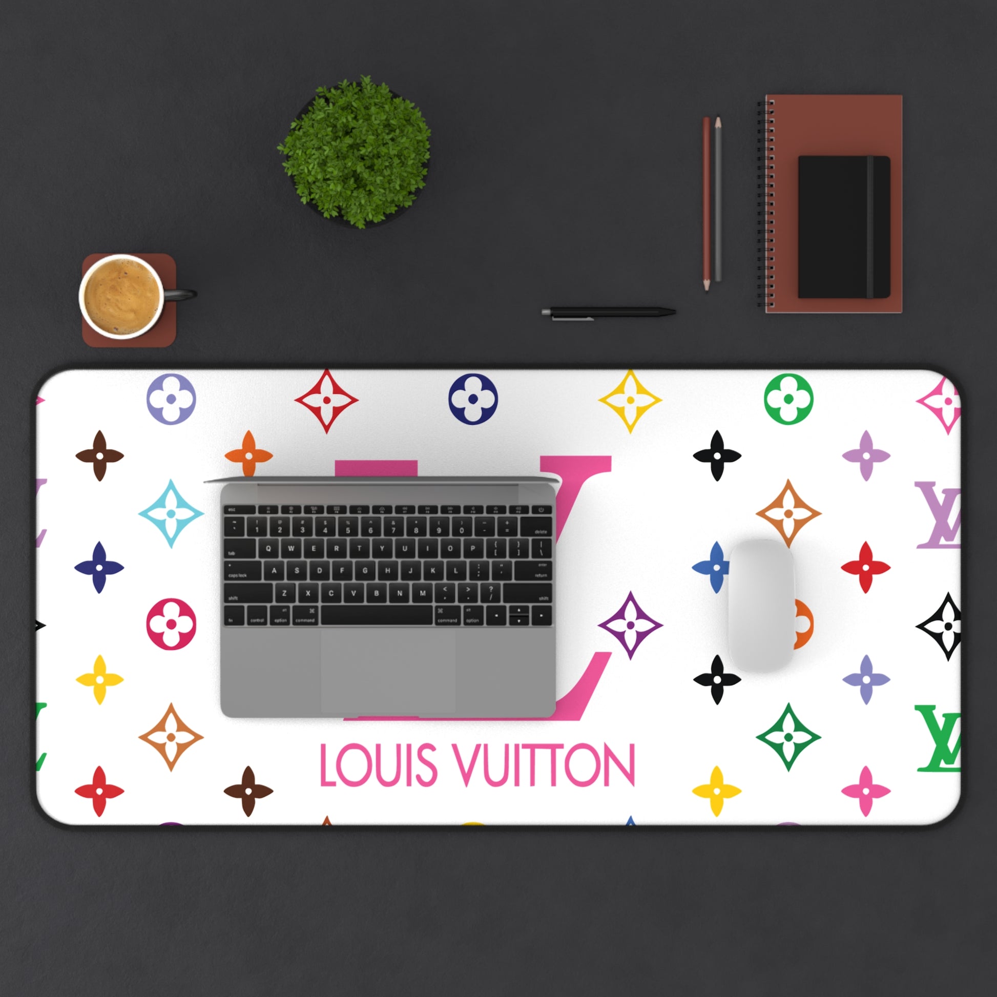 Boujee LV Desk Mat - Just Boujee Coffee