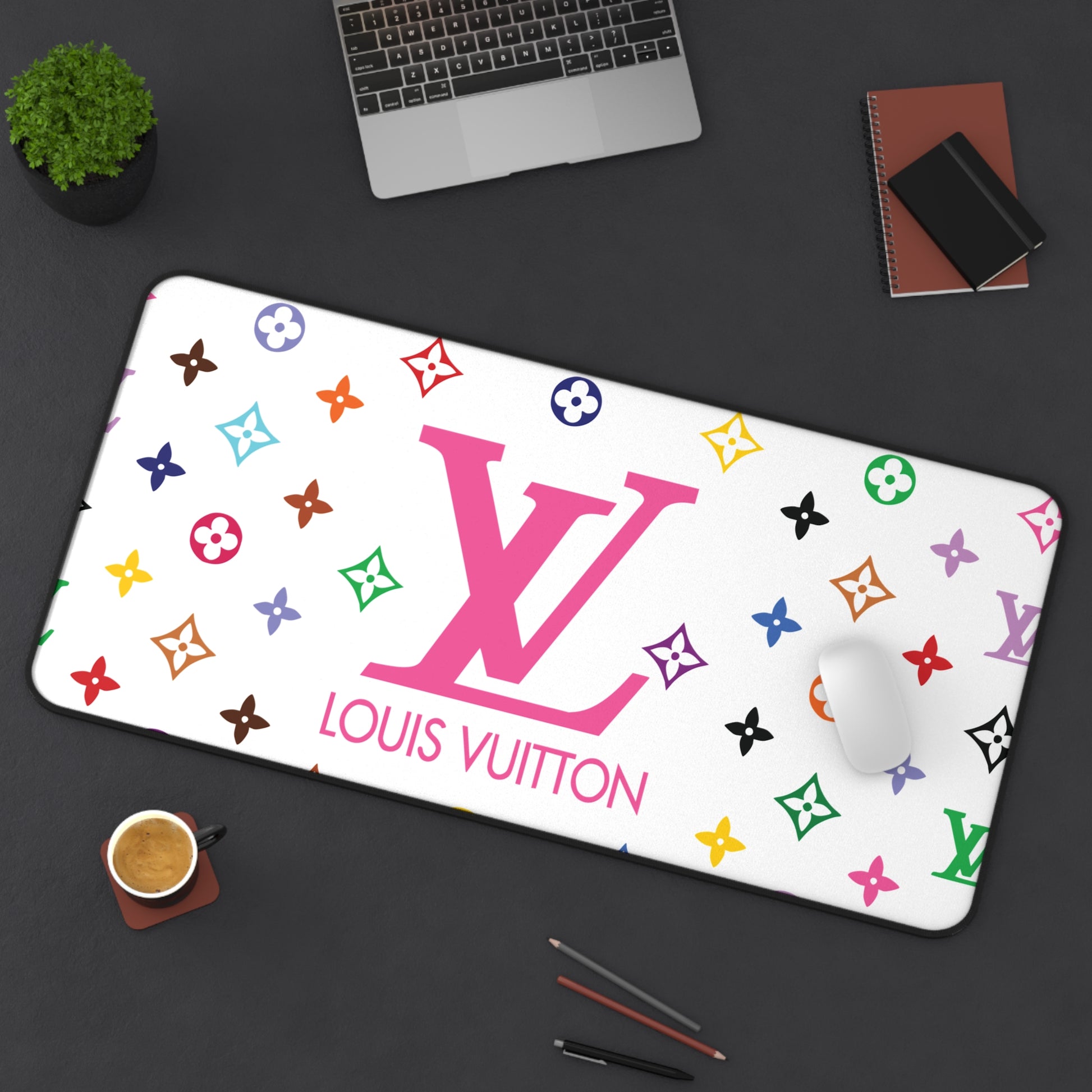 Boujee LV Desk Mat - Just Boujee Coffee