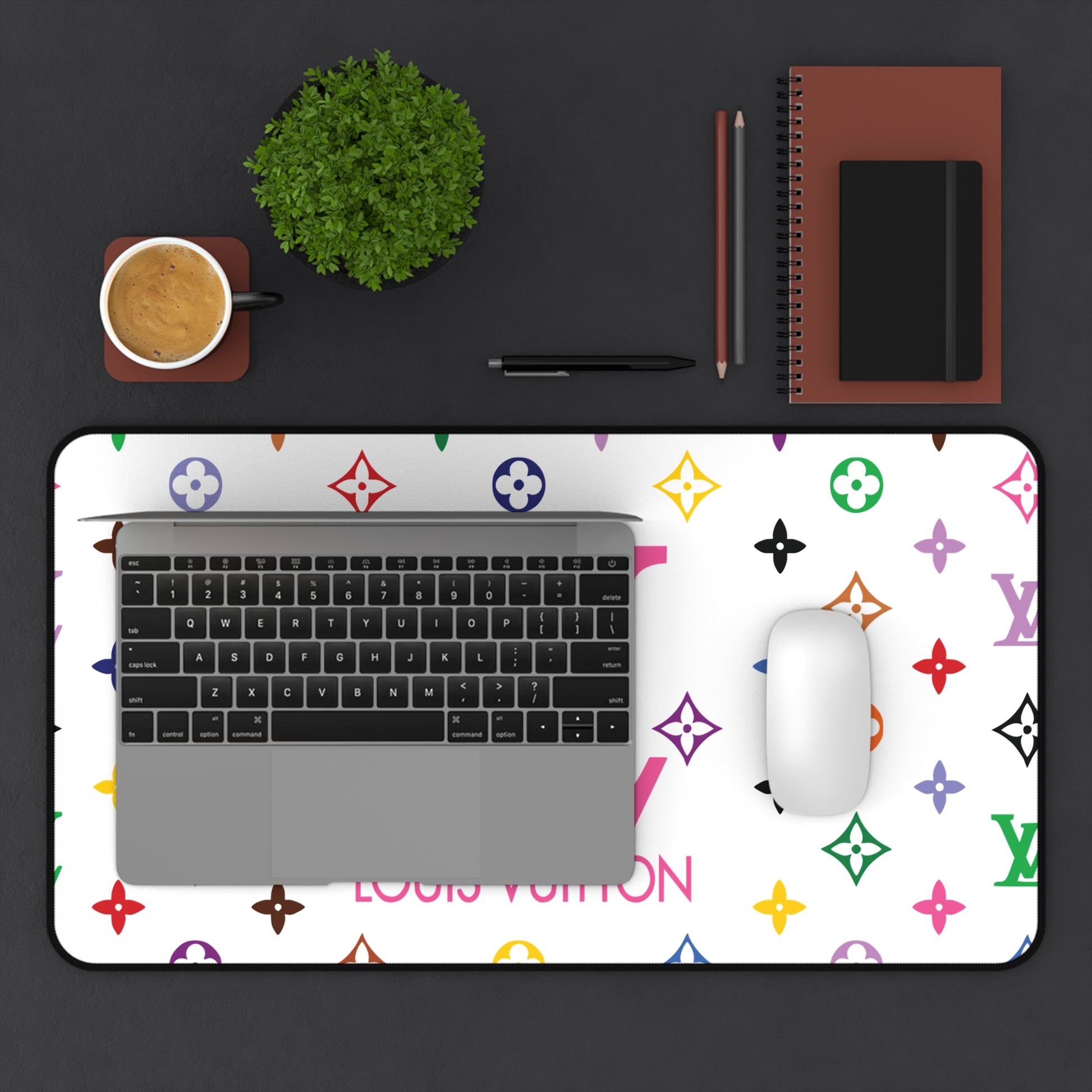 Boujee LV Desk Mat - Just Boujee Coffee