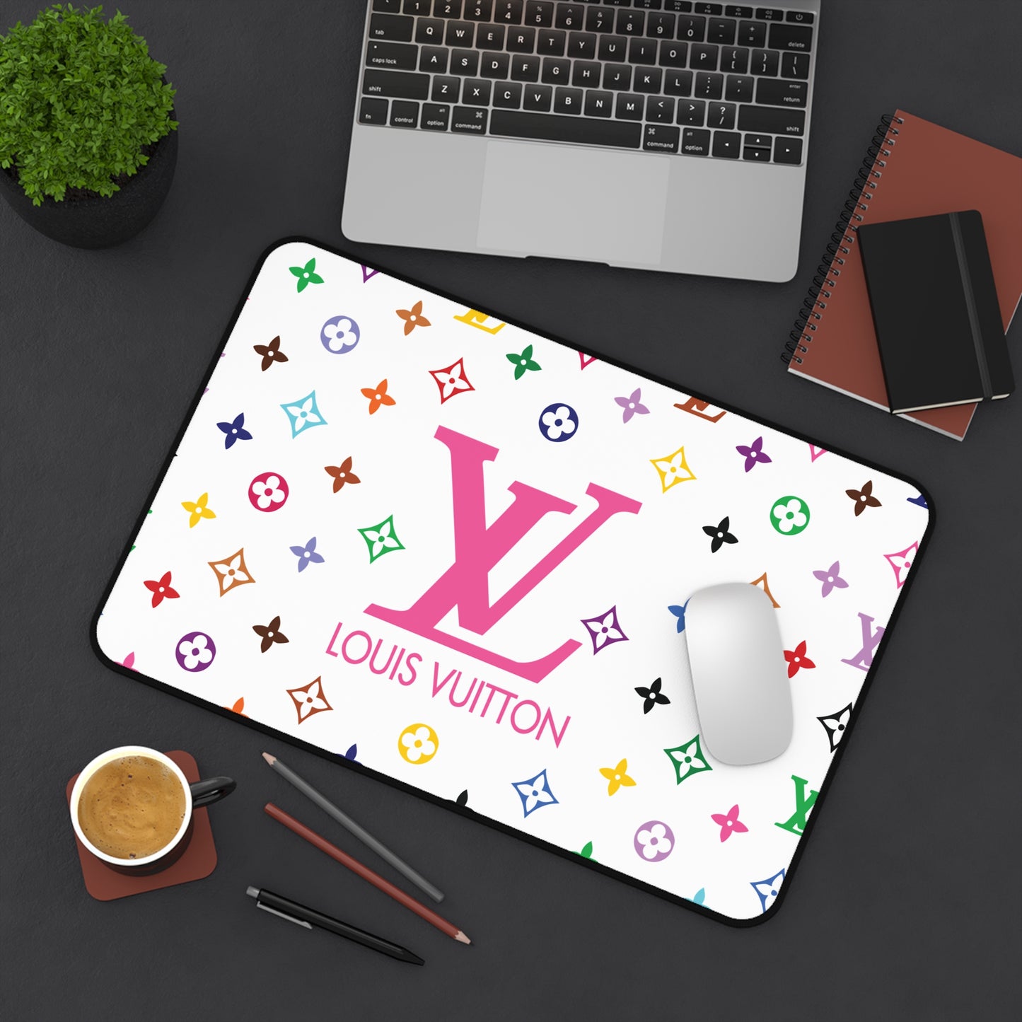 Boujee LV Desk Mat - Just Boujee Coffee