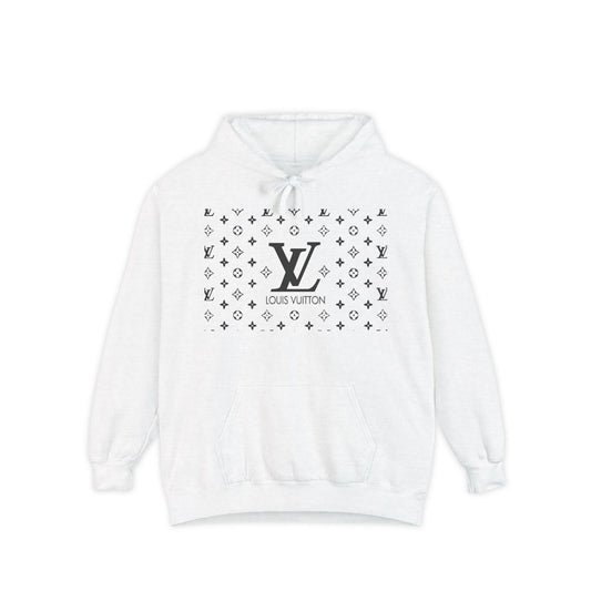 Boujee LV Hoodie Unisex Garment-Dyed Hoodie - Just Boujee Coffee