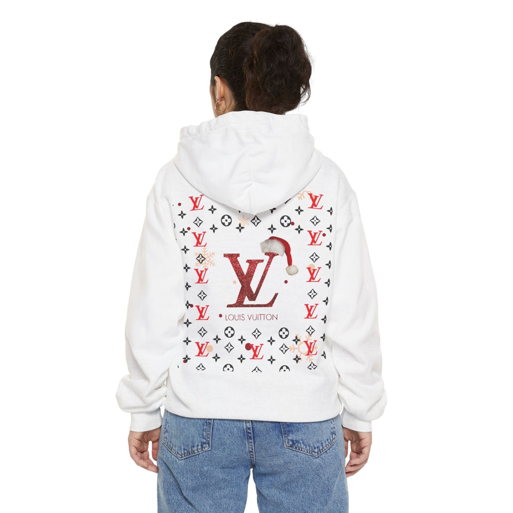 Boujee LV Hoodie Unisex Garment-Dyed Hoodie-Just Boujee Coffee