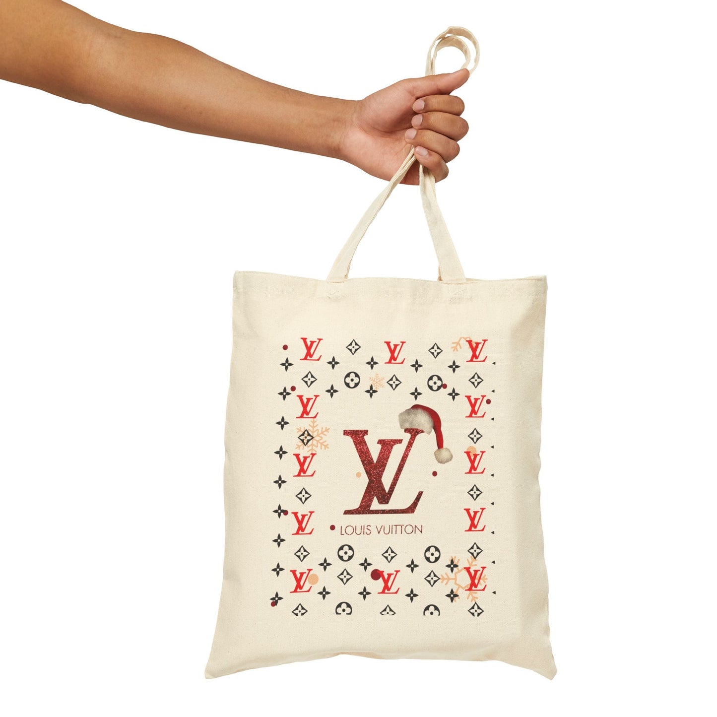 Just Boujee LV Cotton Canvas Tote Bag-Just Boujee Coffee