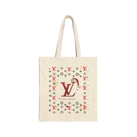 Just Boujee LV Cotton Canvas Tote Bag-Just Boujee Coffee