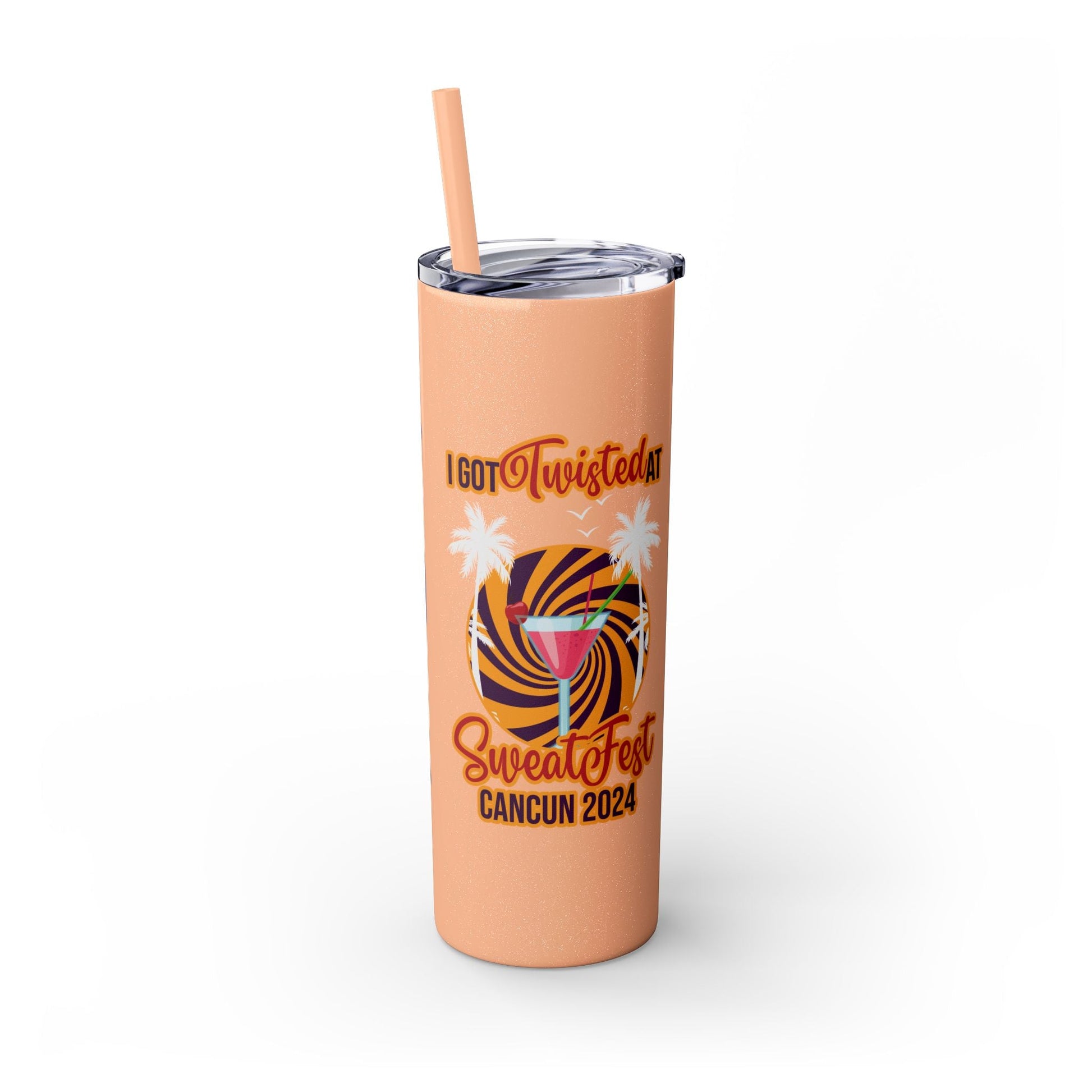 Skinny Tumbler with Straw, 20oz-Just Boujee Coffee