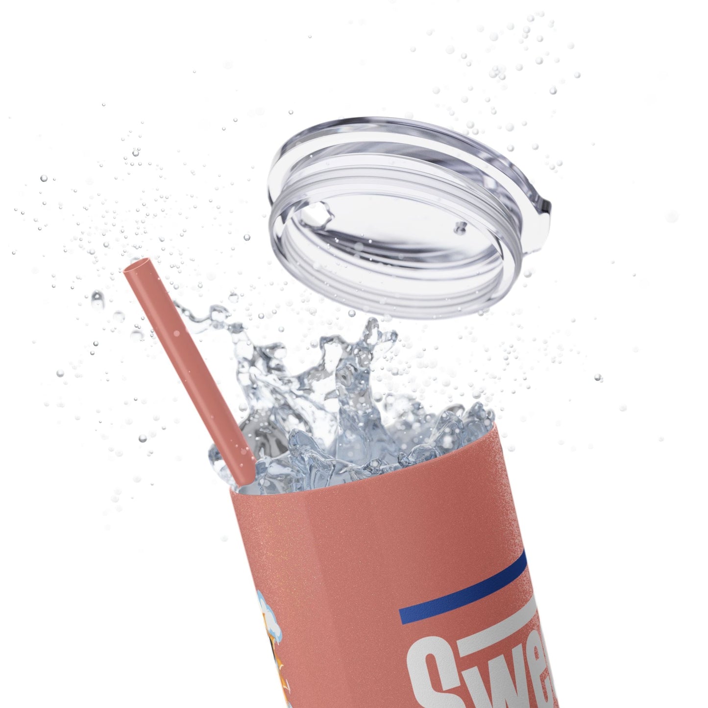 Skinny Tumbler with Straw, 20oz-Just Boujee Coffee