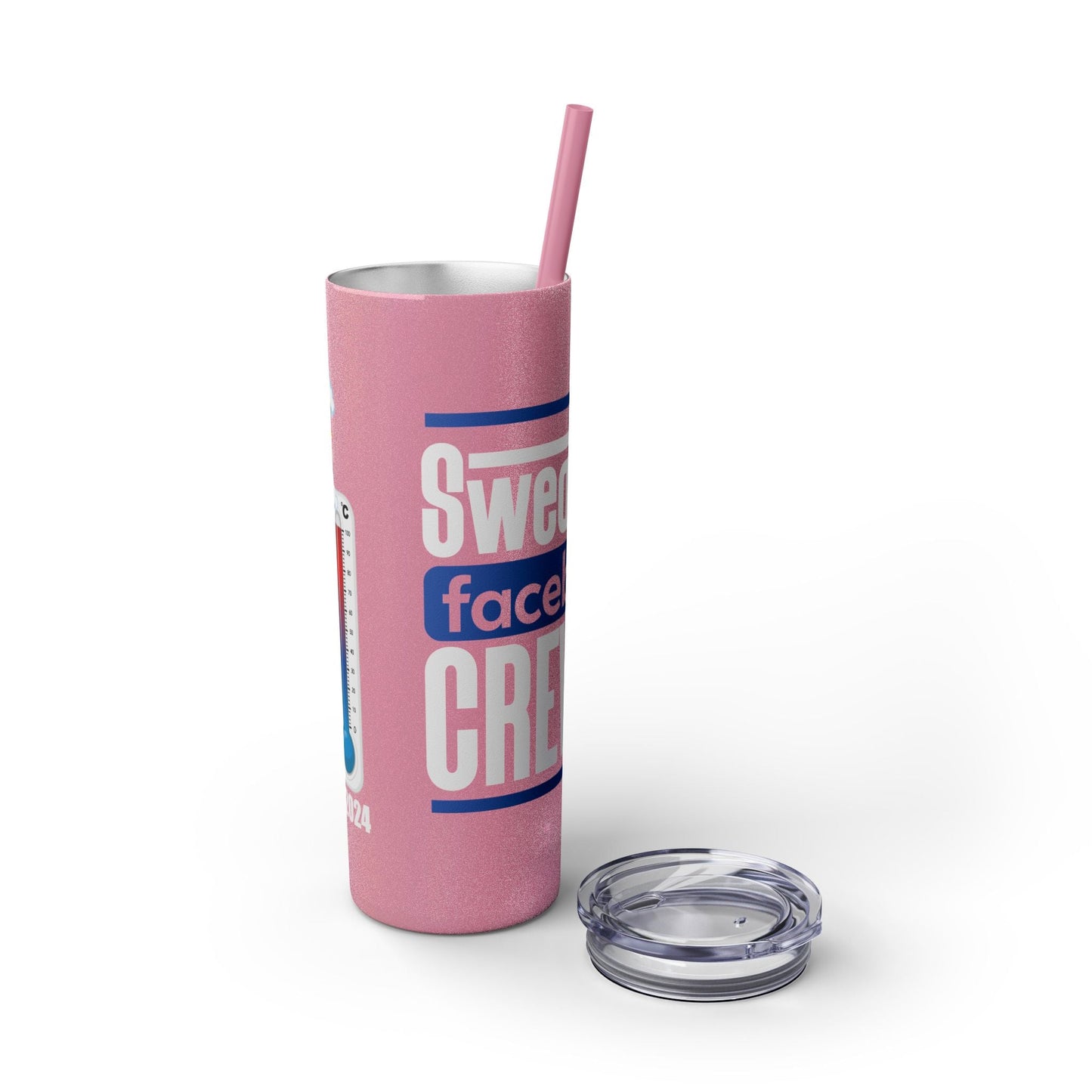 Skinny Tumbler with Straw, 20oz-Just Boujee Coffee