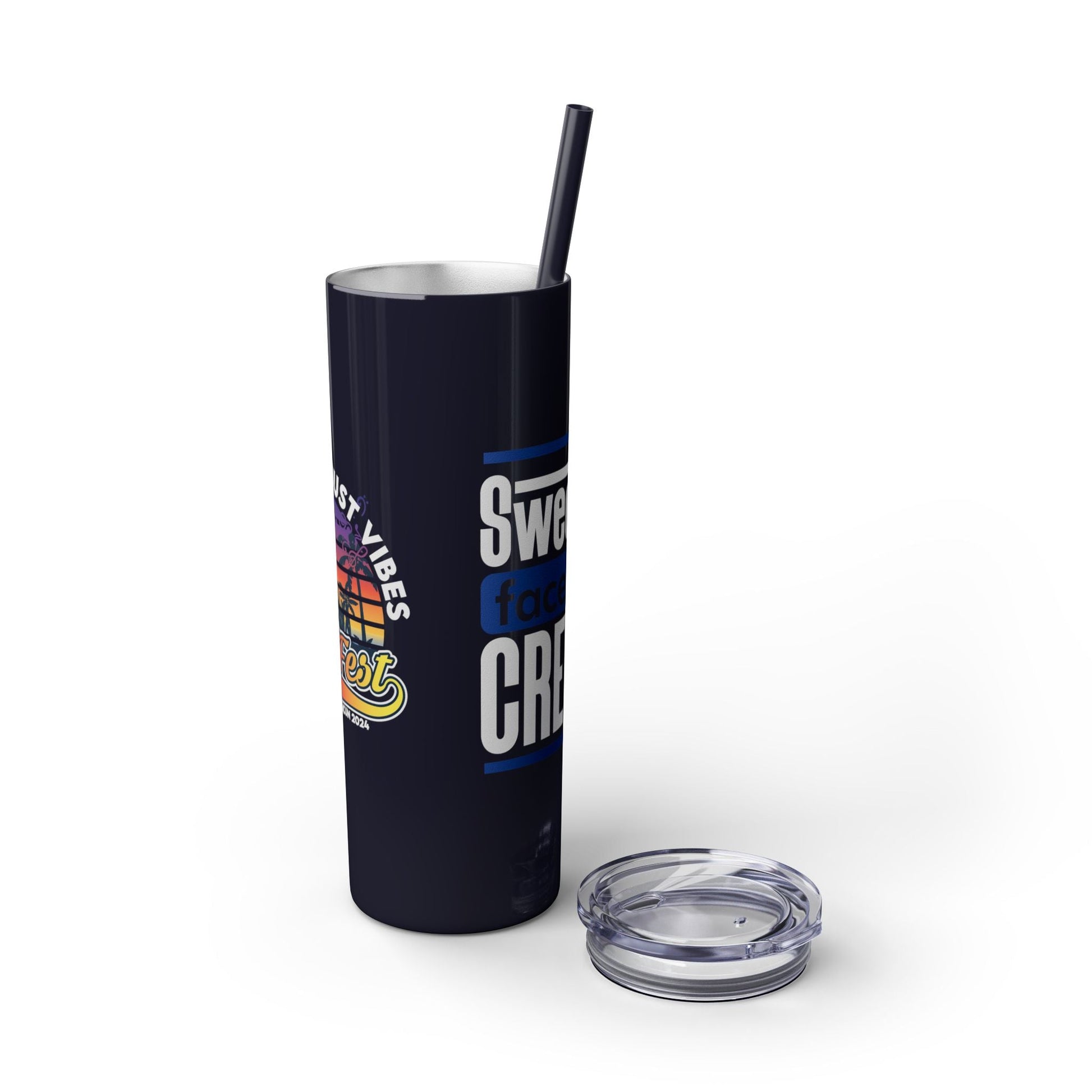 Skinny Tumbler with Straw, 20oz-Just Boujee Coffee