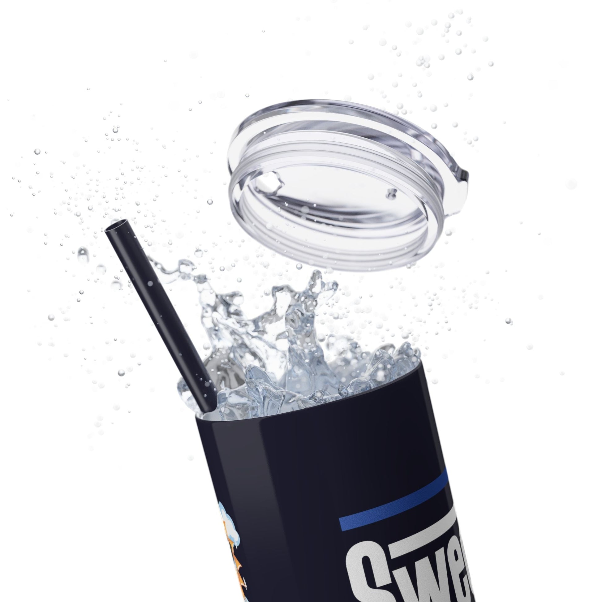 Skinny Tumbler with Straw, 20oz-Just Boujee Coffee