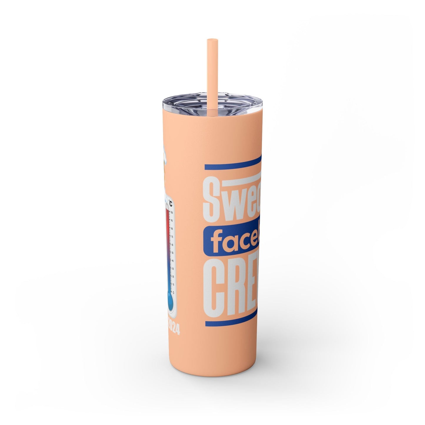 Skinny Tumbler with Straw, 20oz-Just Boujee Coffee