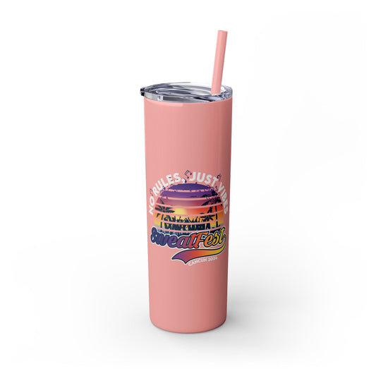 Skinny Tumbler with Straw, 20oz-Just Boujee Coffee